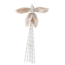 Christmas Artificial Bird Hangable Realistic Glitter Bird Christmas Tree Decoration for Wreaths Mantel Yard Balcony