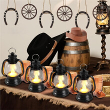 32 Pcs Western Centerpieces for Tables,  Hay Bales  Lanterns for Centerpieces, for Tables or Western Wedding