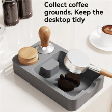 Siliconen Koffie-Tamperstation Espresso-Station Organizer Multifunctionele Koffie-Tamperstandaard voor op Het Aanrecht Bar Shop B