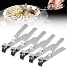 Stainless Steel Anti-Scalding Clip Bowl Plate Clamp, Multi-Purpose Anti-Scald Bowl Holder Clip for Kitchen,Plate Gripper