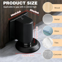 Magnetic Doors Stoppers for Bottom of Door, No Drill Invisibility Doorstops for Inside Door,Magnetic Doors Catch Holder