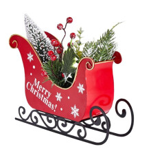 Adornos Navideños Huecos en 3D: Trineo Navideño Clásico Festivo para Decoración de Interiores en Familia