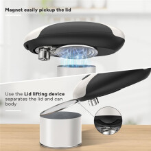 Electric Can Opener, Rechargeable Electric Can Opener for Seniors with Arthritis, Smooth , Food-Safe, Side CutOpener