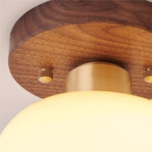 Chinese Corridor Corridor Light Luxury Walnut Chinese Ceiling Light Retro Entrance Door Porch Balcony Light