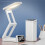 Multifunctional Soundless Alarm Clock Folding Carryable Design Nightlight Feature for Night Reading Travelling 2