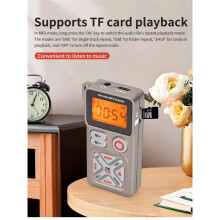Pocket Radio Portable FM AM MP3 Radios Recevier Sleep Timer 3.5mm Headphones Jack TF Card Music Player Black