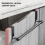 Over Cabinet Door Towel Rack, Extended Hooks, Scratchproof Design 1