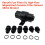 Universal Modified Car 58MM Bracket Retrofit Fuel Filter Kit High-Flow Magnetized Gaso  Filter Element Bracket FF02 2
