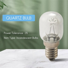 2 Pcs E14 High Temperature Bulb 500 Degrees 25W Halogen Bubble Oven Bulb 250V Quartz Bulb