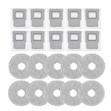 20PCS for ROMO S / ROMO A / ROMO P Robot Vacuum Cleaner Replacement Parts Vacuum Mop Cloth Dust Bag