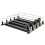 Canned Beverage Push Rack Drink Organizer Dispenser Spring Push Adjustable Width Storage Shelf E-Shaped 410mm 4 Rows A 1