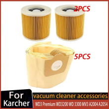 Dust Bag Filter for MV3 WD3 WD3200 WD3300 A2204 A2656 WD3.500P SE4001 Vacuum Cleaner Parts for Rowenta RB88RU100