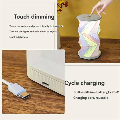 Veilleuse Rotative Magnétique Pliable - Lampe D'Ambiance Pliable 2