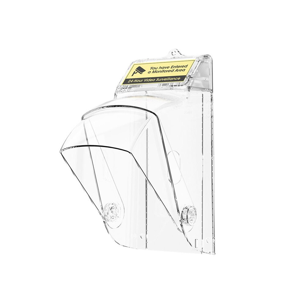 Video Doorbell Rain Cover Transparent Waterproof Protector Case For Video Doorbell Outdoor Weather Shield Bracket Cover 4713579117661