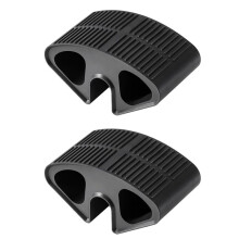 2 Pack Rubber Bunk Bed Ladder Pads, Anti-Slip Foot Support for Dorm & Loft Steps, Snap  Design Fits 0.77 Inch Rails