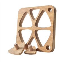 Bamboo Rice Mold Set, Come with Press Plate Triangle Sushi Mold for Japanese. Musubi Wooden Classic Maker Kids