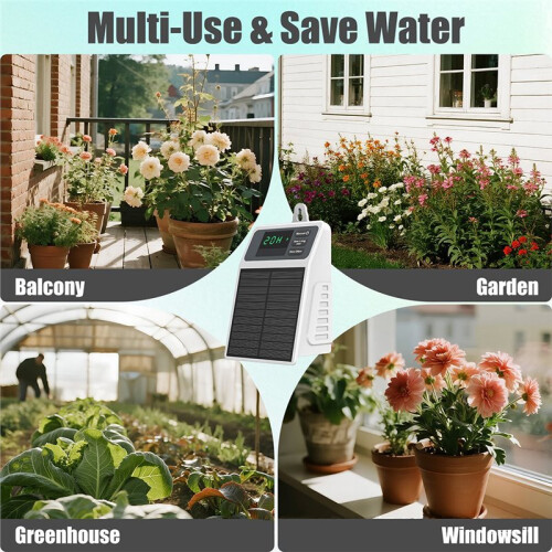 Solar Irrigation System for Garden Balcony Automatic Drip Irrigation System DIY Garden Watering System Drip Irrigation