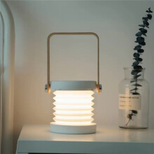 Lampe de Lecture Pliable avec Poignée, Lampe Lanterne Portable, Lampe de Table LED Télescopique Pliable, Chargement USB