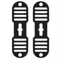 2 Pcs Universal Securing Straps, Black Pot Lid Accessory Tools Pot Lid Holders,Spill-Proof Design Transport Accessories