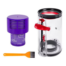 Dust Bucket HEPA Rear Filter for V10 SV12 US Vacuum Cleaner Accessories Dust Bin Lid Fixed Dust Cup Spare Part
