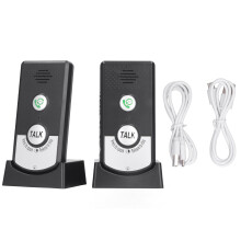 Long Range Wireless Intercom System With Two Way Talk Dual Channels And Smart Power Saving Technology Extended Battery Life For Elderly Care Multi