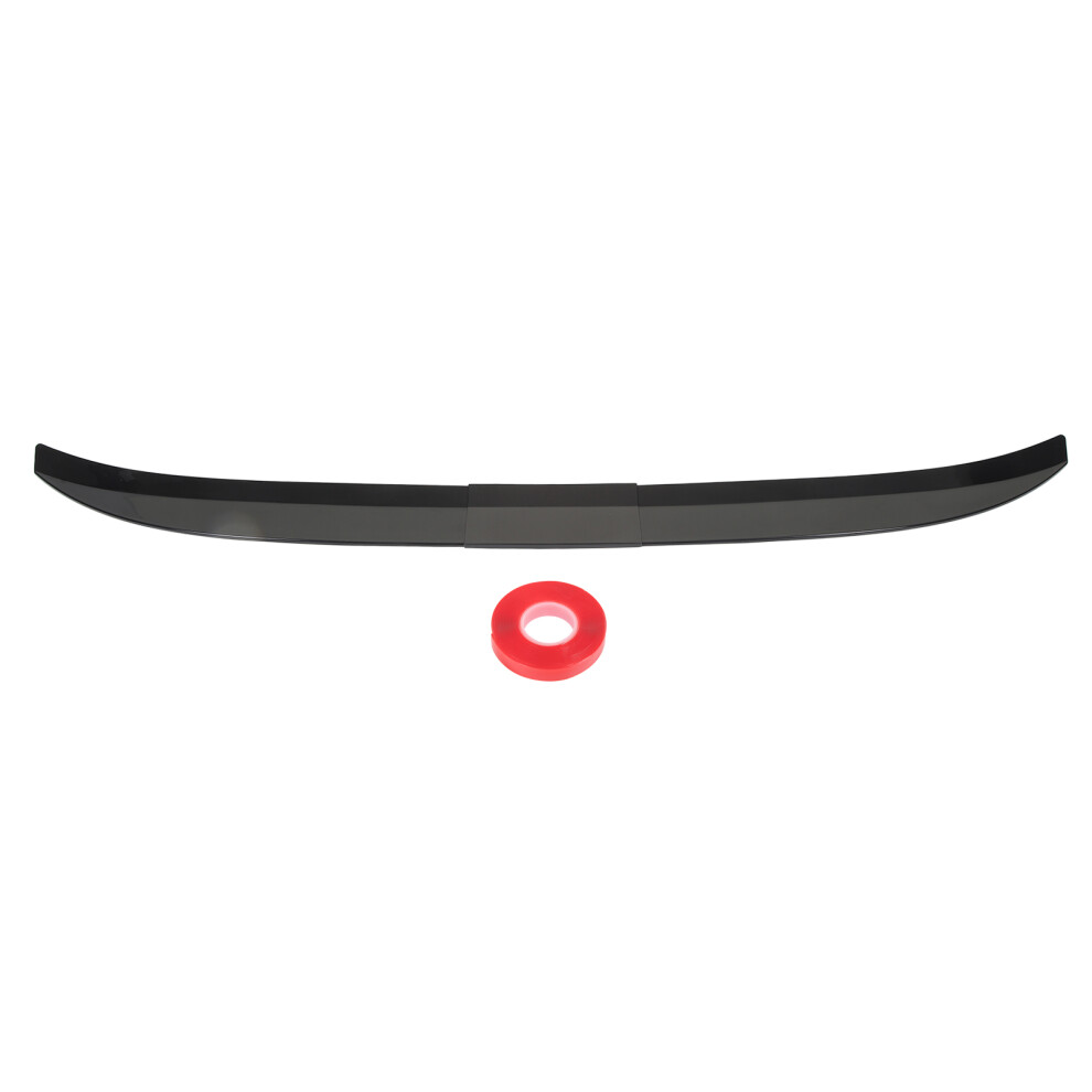 Universal Rear Trunk Spoiler Wing Lip Glossy Aerodynamic Design Improve Handling Enhance Stability Air Resistance Reduction Sporty Style Abs Black 9071309254426
