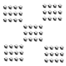 60Pcs Glass Brackets Adjustable Zinc Alloy Glass Clip Shelf Clamp Holder Flat Back Mount Holder for Staircase Handrail