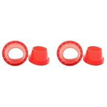 4Pcs 6.5 Inch Universal Car Speaker Waterproof Cover Speaker Silicone Sound Insulation and Heat Insulation Gasket