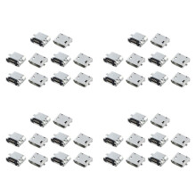 40 Pcs Spare Parts Type B Micro-USB Female Jack Connector Port Socket