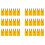 30Pcs RTD Circuits K Type Temperature Sensor Thermocouple Plugs Yellow 1