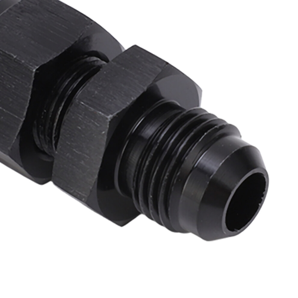 4Pcs An6 Male Thread Fittings Brass Ferrule Black 7444352812417