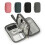 Electronics Travel Organizer Waterproof Double Layer Cable Storage Bag with Card Section Pink 3