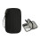 Electronics Travel Organizer Waterproof Double Layer Cable Storage Bag with Card Section Pink 2