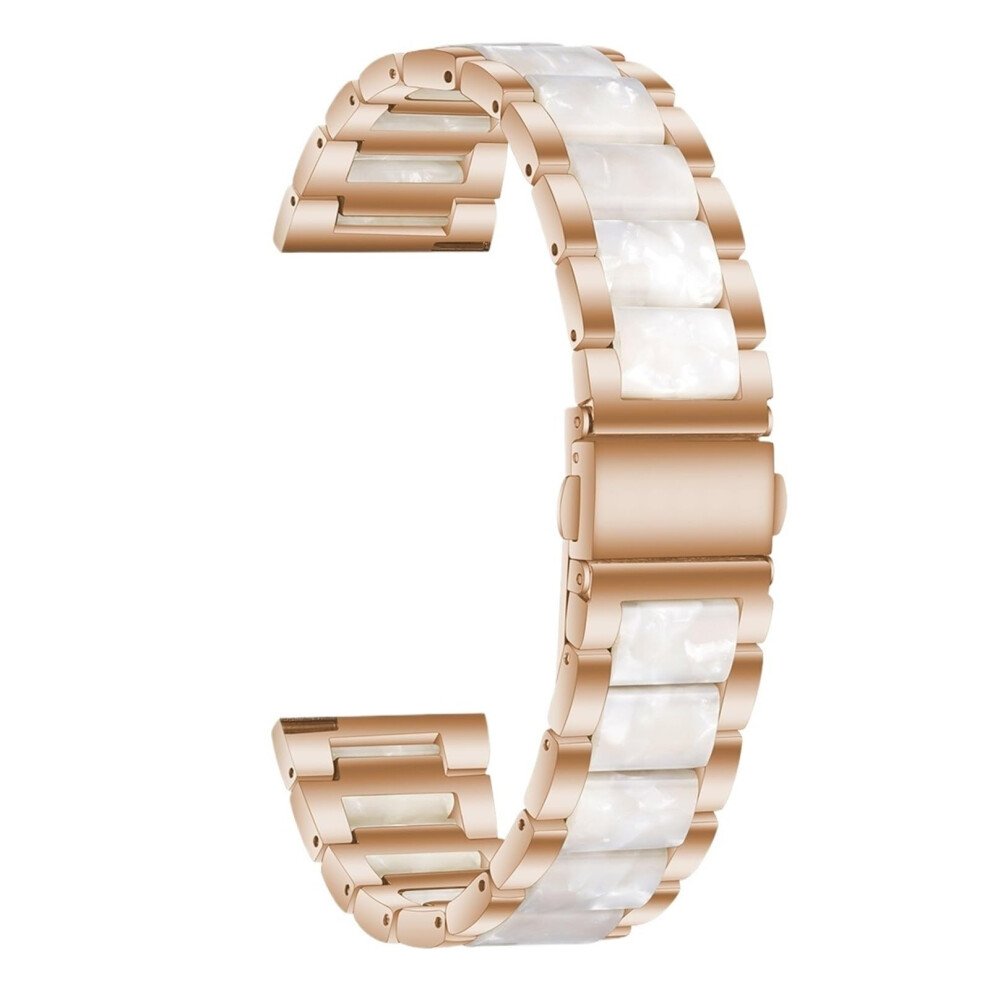 Rose 22Mm Metal Replacement Watch Band For Garmin Venu 1 Slim Lightweight Bracelet Gold 9174973180883