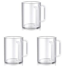 3X Tazza per il Lavaggio Delle Mani con Doppi Manici Tazza per il Lavaggio In Acrilico per Netilat YadayimNegel Vasser Manici per Tazze per il