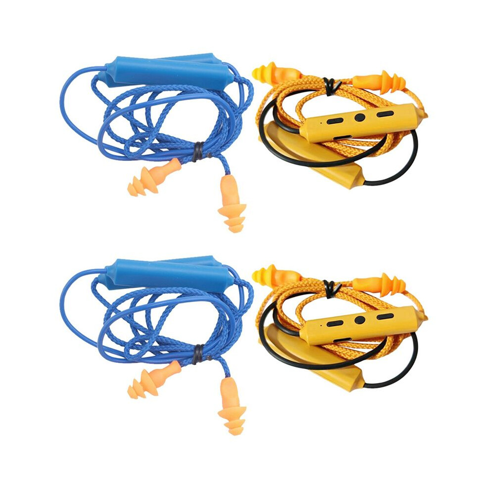 Photos - Other for Computer 4PCS Earphone Ear Plugs for Work,Hearing Protection, Noise Suppression,Construction Sites, Noisy Places