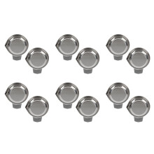 Weigh Boats Scale 12pcs Weighing Boats Stainless Steel Scale Tray Weighing Plate Lab Dish Containers Weight Tray