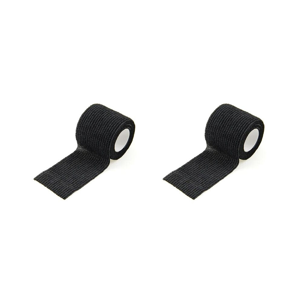 Exogio Black 2X Sport Self Adhesive Elastic Bandage Wrap Tape For Knee Support Pads Finger Ankle Shoulder 5Cm X 4.5M