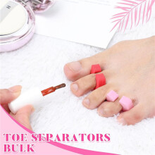 1000 Pcs Individual Pedicure Toe Separators Soft Foam Toe Spacers Comfortable Finger Toe Dividers Pedicure