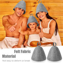 24 Stück Saunahut Aus Filz, Badehut, Kopfschutz, Saugfähige Saunakappe für Sauna, Dusche, Bad, Dampfbad, Zubehör