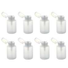 8X 150ml Art D'Ongle Maquillage Plastique Polissage Pompe Distributrice Bouteille Remover Blanc
