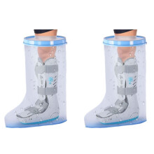 2X Waterproof Extra Wide Leg Cast Cover for Shower with Non-Slip Bottom for Leg Cast Protector for Leg Surgery Wounds
