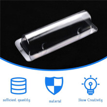 120Pcs Lip Balm Pouches Clear Plastic Clear Lipstick Money Holder Plastic Domes with Double Side Tape for DIY Crafts