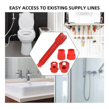 2X 14 in 1 Multifunctional Sink Faucet Installation Tool,Multifunctional Sink Faucet Installation Tool,Sink Knob Tool
