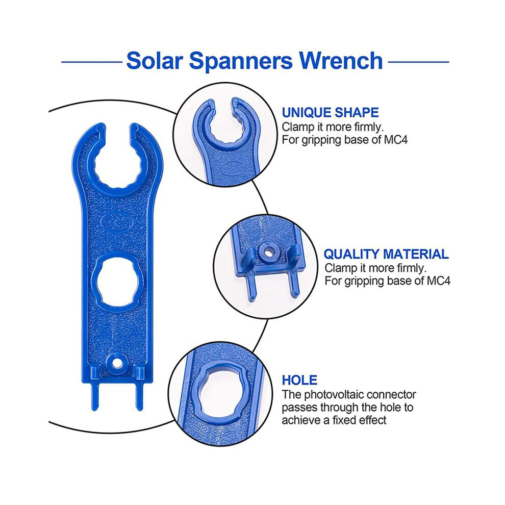 16Pc Solar Connector Tool Wrenches, Solar Panel Connector Assembly Tool For Connectors, Plastic Solar Wrench Spanner 6032079619733