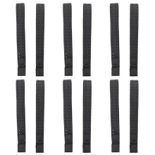 12Pcs Adjustable and Breathable Replacement Armband Soft Strap Band for Heart Rate Monitor -Wahoo (Black)