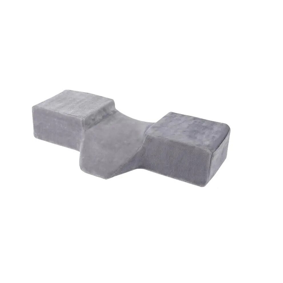 Gray Lash Neck Pillow For Lash Extensions Ergonomic Lash Pillow Memory Foam Lash Bed Pillow+Side Pocket Ergonomic Curve