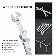 Wrench Extender Tool Bar,Torque Adaptor Wrench Extension,Extra-Long 15 Inch Wrench Extension for Maximum Leverage