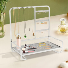 Jewelry Organizer Jewelry Display Fashion Bracelet Display Rack Jewelry Tray Rack Silver