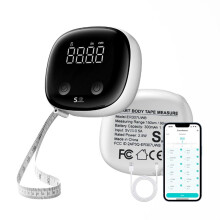 Body Tape Measure,Retractable Fitdays APP Monitoring Body Fat BMI Tool for Fitness Shape & Weight Loss
